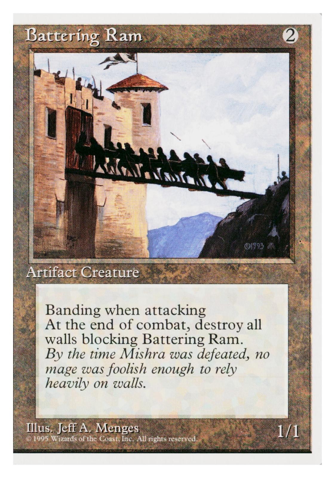 Battering Ram Common Fourth Edition Magic: The Gathering Lightly Played