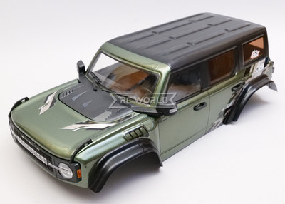 RC 1/10 Truck Body FORD BRONCO Pro Runner *Finished* 313MM -GREEN-