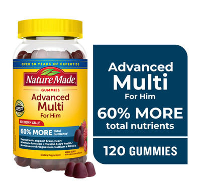 Nature Made Men s Advanced Multivitamin Gummies 120 Count USP