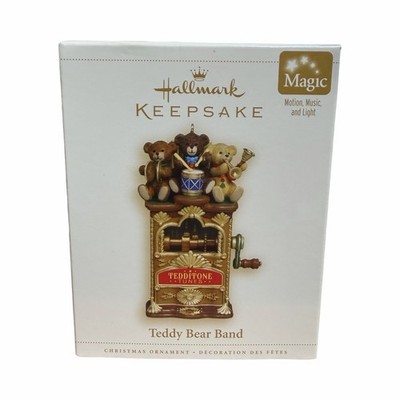 2006 Hallmark Keepsake Teddy Bear Band Magic Christmas Ornament