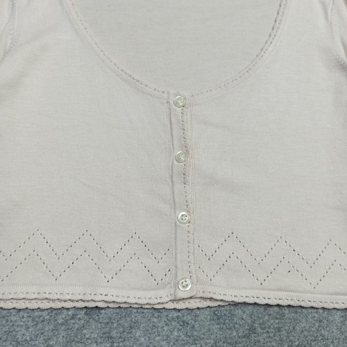 Sorgenfri-Sylt Damen Kurz Strickjacke Gr. M EU-38 Slim Beige Leicht Strick - Bild 4 von 13
