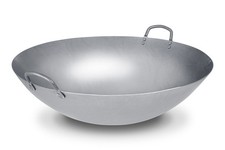 Craft Wok Extra Large 21-inch Heavy Hand-Hammered Carbon Steel Wok 731W194X