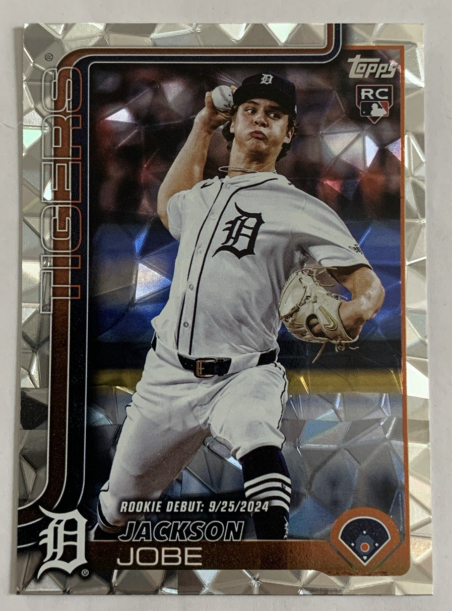 2025 Topps Update Diamante Foil Rookie Debut Jackson Jobe Detroit Tigers US 193