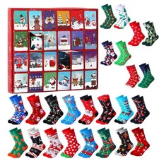 2025 Christmas Countdown Calendar Winter Must Have 24 Days Funny Socks