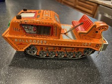 Vintage Bulldozer 107 Tin Toy Made In Japan