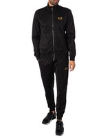 Ea7 Trainingsanzug Mit Logo Und ReißVerschluss, Schwarz - XL