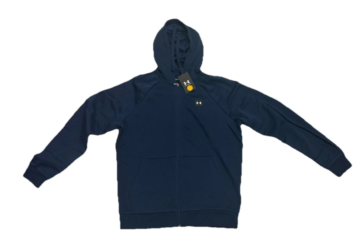 Under Armor Rival Fleece Hoodie Navy Medium Mens BNWT 🔥