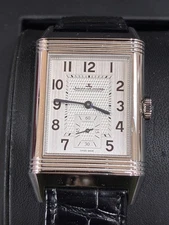 Jaeger LeCoultre Reverso Classic Duoface  Steel Men's Watch Ref. Q38.18420