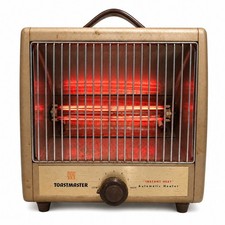 Vintage Toastmaster 9b1 Instant Heat Automatic Space Heater 1320w 120v Mcm 1960s