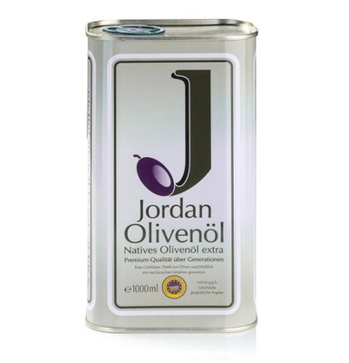 Jordan Olivenöl Nativ Extra 1L Lesbos Griechenland Kanister Retro Design