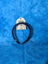 Scrunci Wicked Elphaba Beaded Black Headband NWT OSFM Adult