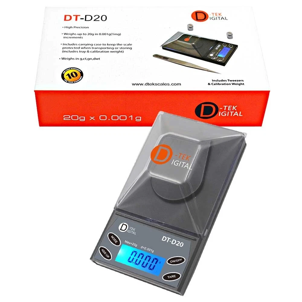 D-tek Digital Jewelry Scale DT-D30 Black 30g x 0.001gGram Precision Pocket Scale