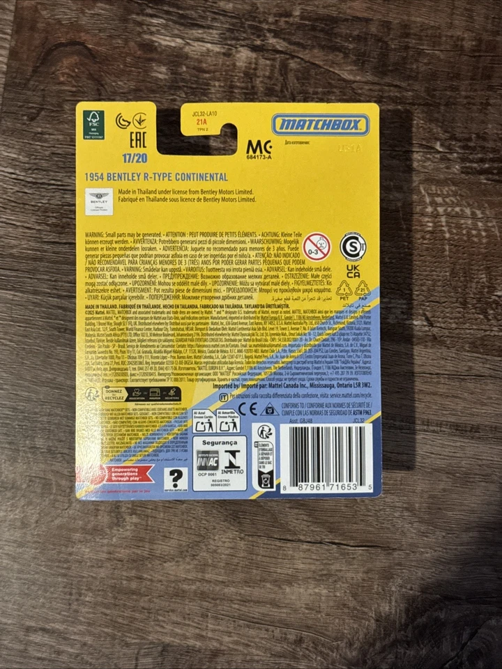2025 Matchbox Collectors 1954 Bentley R-Type Continental 17/20 Black Diecast NEW - Image 2 of 2