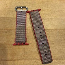 Original Genuine Apple Watch Woven Nylon Band 38MM 40MM 41MM strap Berry Checked