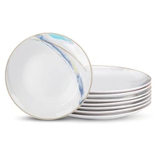 Ceramic Dinner Plates Set of 8, 10 inch, Salad Plates, Pizza Plates, Dinnerwa...