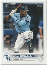 2022 Topps Series 1 Vidal Brujan #25 Tampa Bay Rays Rookie