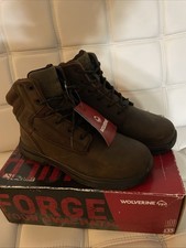 Wolverine Boots Men's 9.5 Brown Logan Steel Toe ESD ST SD SR 6  Work Boot 201211