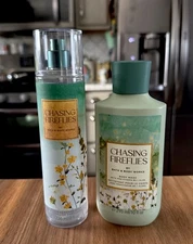 Bath & Body Works Chasing Fireflies Mist & Body Wash Gift Set New