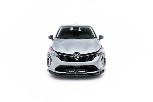 Maxton Design Frontlippe Passend FüR Renault Clio Mk5 FL Schwarz Hochglanz-image
