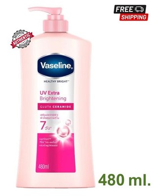 Vaseline Body Lotion Healthy Bright UV Extra Brightening Gluta Ceramide 480 ml