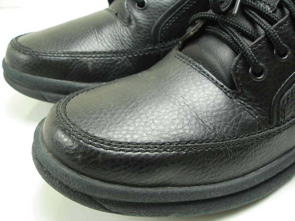 Men's 13 M Rockport World Tour Classic Walking Black Leather Shoes Lace-Up Dress - Image 3 of 4