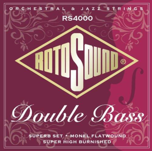 Rotosound RS4000M Superb Double Bass Nylon/Monel Flatwound - NUOVO  - Foto 1 di 1