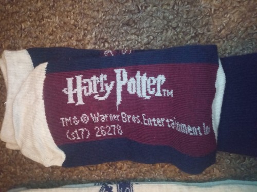 Harry Potter Quidditch at Hogwarts Socks size 4-8 New primark ankle blue - Picture 3 of 3