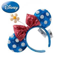 Minnie Ears Bow Polka Dot Disney-Parks Kids Hat Sequins Sun Flower Headband