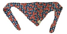 Watermelon Red White  Blue Small Dog Scarf July 4th Special