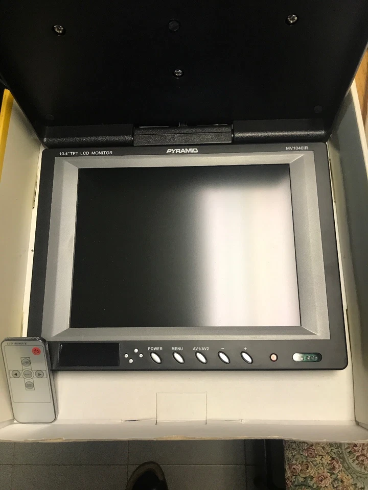 MOBILE TV PYRAMID MV1040IR 10.4" OVERHEAD CAR VIDEO TFT LCD LIP DOWN MONITOR  - Image 3 of 4