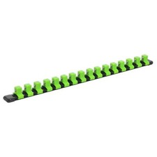 Sealey Hi-Vis Green Socket Retaining Rail - 16 1/2"Sq Drive Clips