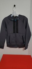 Boys Russell Hoodie Size Large 10-12 Dri Power Jacket Full Zipper Gray