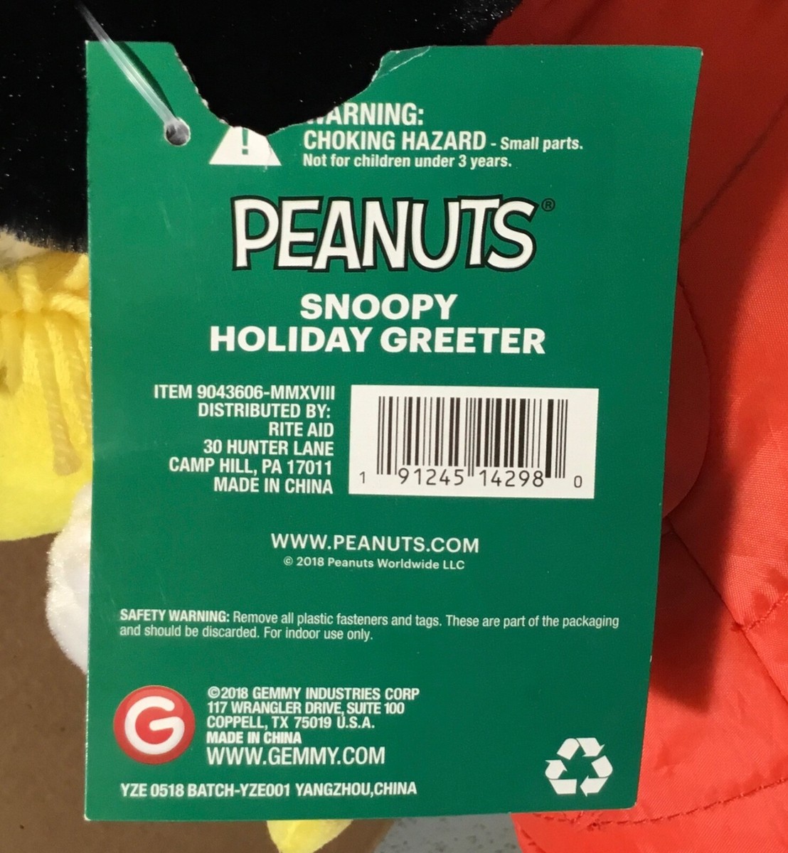 2018 GEMMY 9043606 PEANUTS 20