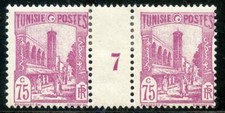 TIMBRE DE COLONIES FRANCAISES TUNISIE MILLESIME NEUF N° 134 * 