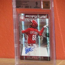 2012 Elite Extra Back To The Future Sigs Didi Gregorius Card BGS 9 Auto 10.