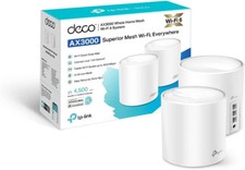TP-Link Deco X50 AX3000 Whole Home AI Mesh Wi-Fi 6 System Dual-Band Pack of 2 UK
