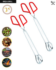 2x Grillzange Küchen- Koch- Zange Fleischzange  Servierzange Zange 32cm BBQ Groß