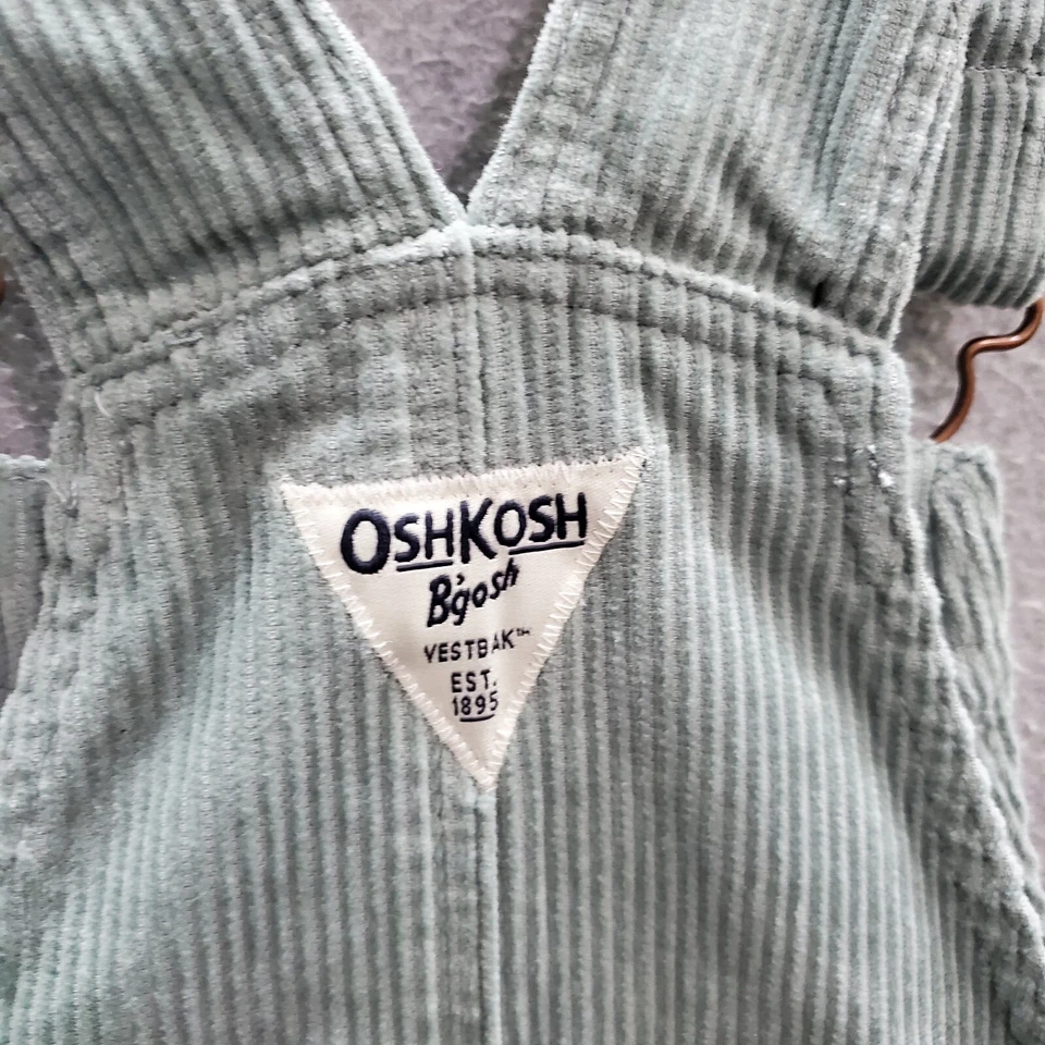Vestido de niña Oshkosh 10 monos de pana verde nuevo con etiquetas Foto 4 de 4