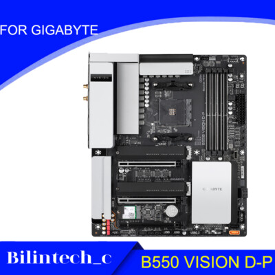 FOR GIGABYTE B550 VISION D-P Motherbroad DDR4 AMD AM4 B550 ATX Test ok