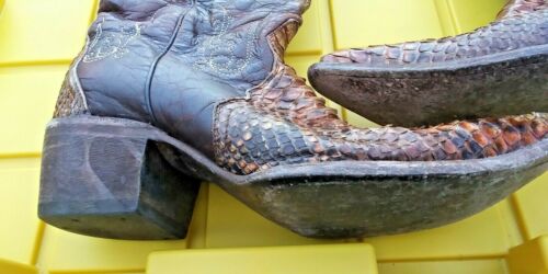 JB Dillon 9.5B Damen Exotic Lizard Cowboystiefel braun - Bild 3 von 7