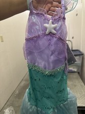 NWT Disney store Ariel Costume Dress Gown Girls The Little Mermaid 4 Sold Out