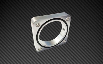 Torque Solution Throttle Body Spacer (Silver) Fits BRZ/FR-S 13+