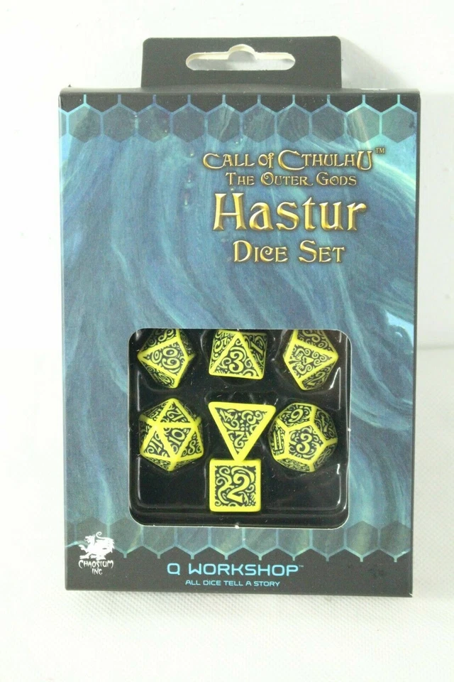 Q WORKSHOP Call of Cthulhu The outer Gods Hastur Rollenspielwürfel Würfel Set Dice Set Ne