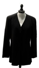 Beautiful VintageTahari Women's Black Beaded Long Sleeve Dressy Jacket Size 10