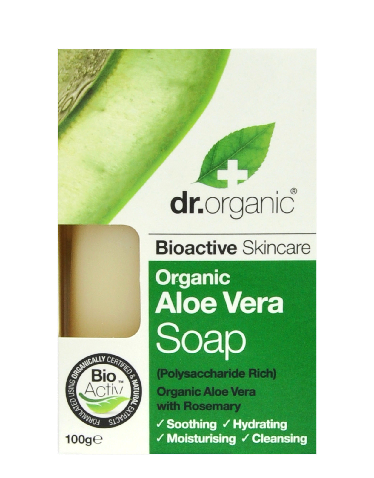 Organic Aloe Vera Soap, 100 g – sapone
