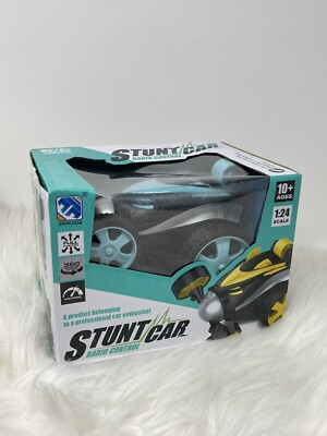 RC Stunt Car Radio Control Full 360 Degrees Function 1/24 Scale Teal  R/C