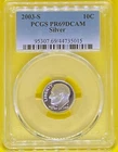 2003 S  10C Roosevelt Silver  Dime Proof PCGS PR69DCAM