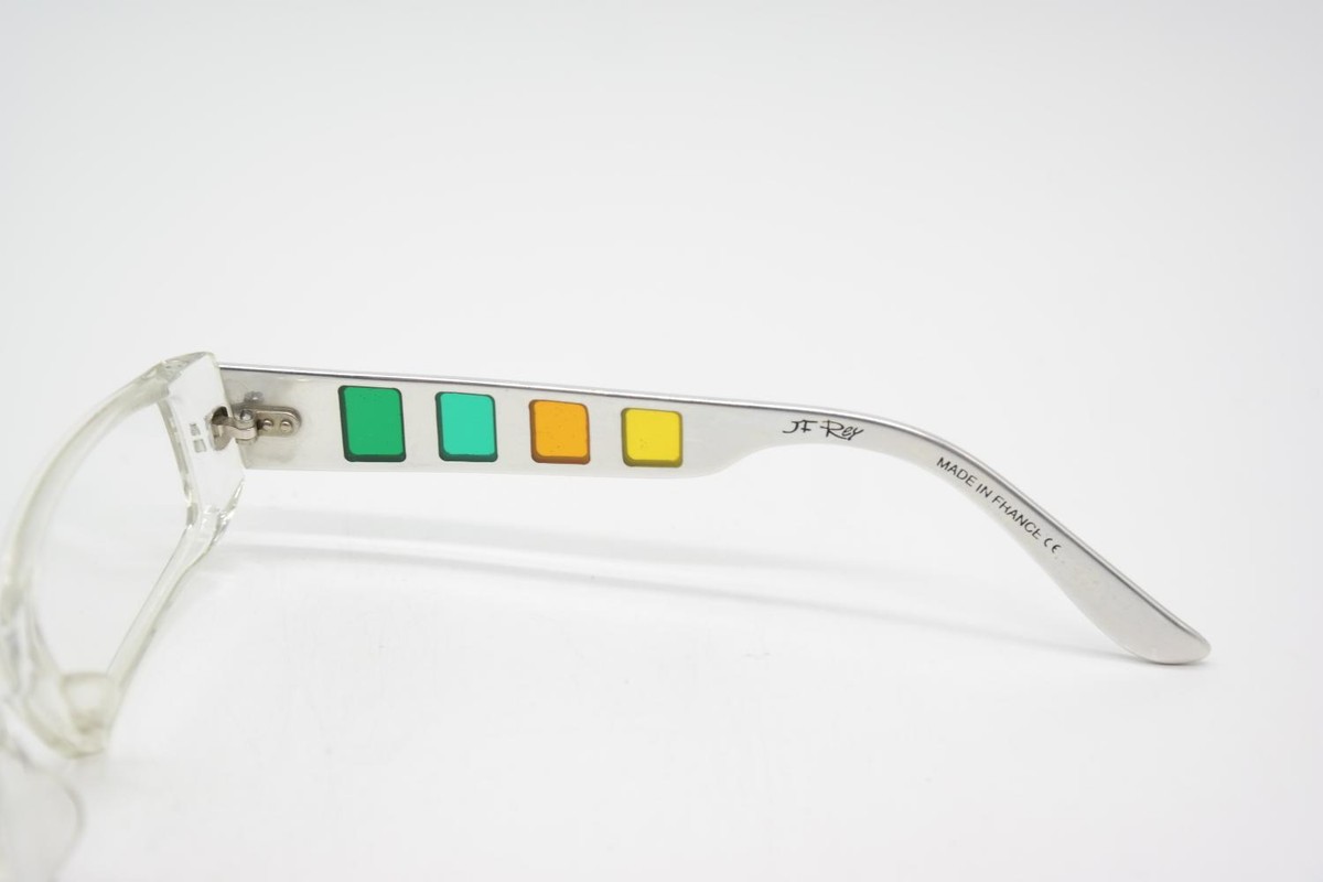 Glasses JF Rey JF 1036 Transparent Silver Multicolored Square 