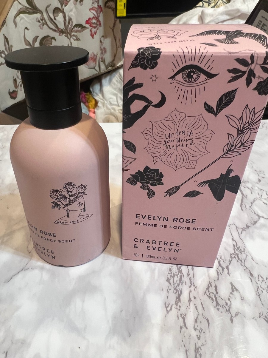 New in Open Box CRABTREE & EVELYN ROSE Femme de Force Scent EDP