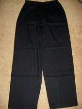 Womens Black JONES NEW YORK Linen Pants 8